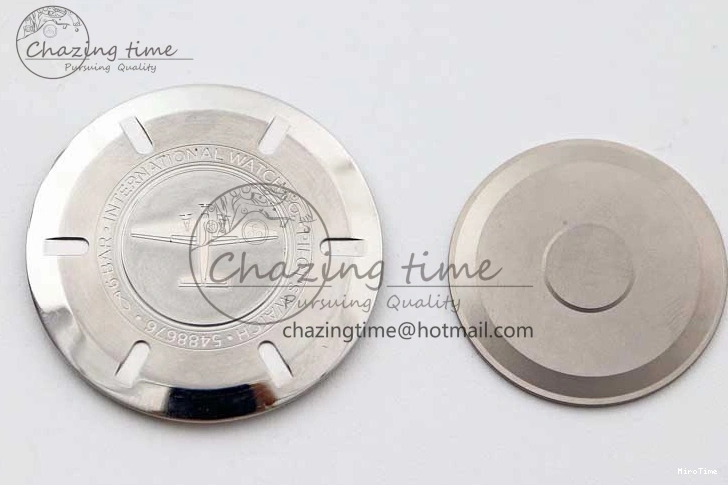 MIROTIME 0122 Vibrant Mark XVIII IW327001 SS M+F 1:1 Best Edition Black Dial on Black Leather Strap A 7055